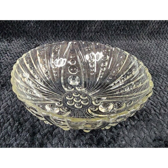 Vintage Anchor Hocking “Bubble” Oyster Pearl Serving Bowl – 1930s–1940s – USA - Picture 3 of 8